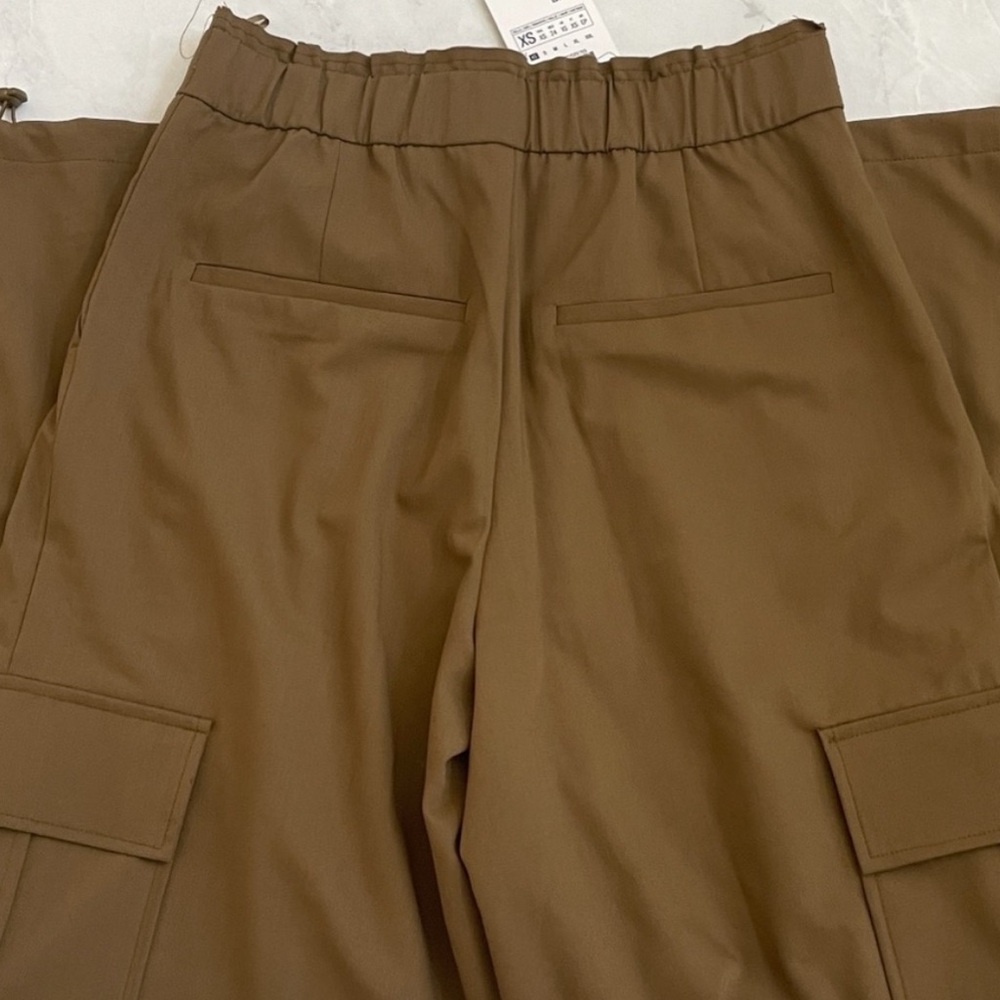 NWT Zara Wide-Leg Cargo Pants size XS - Picture 5 of 9